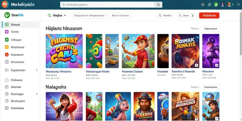 Tampilan utama aplikasi dengan desain yang menarik.