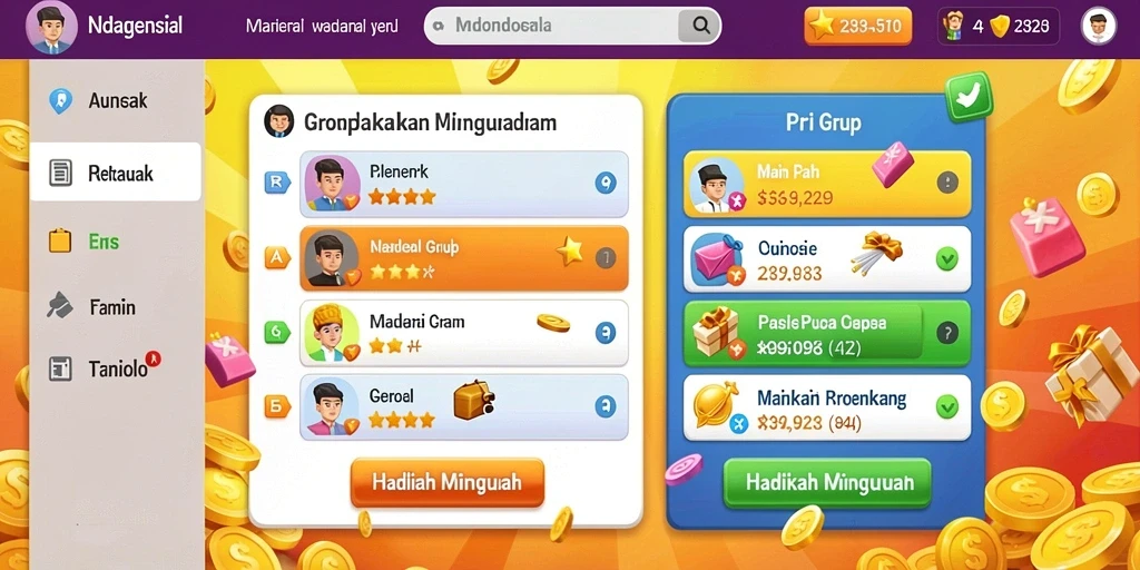 Tampilan karakter utama yang menarik.
