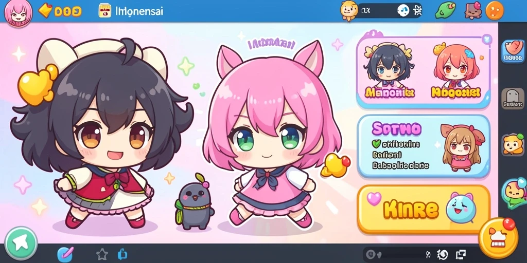 Screenshot menampilkan antarmuka permainan yang menarik.