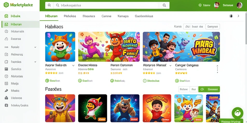 Tampilan antarmuka utama ZK7 yang menarik.