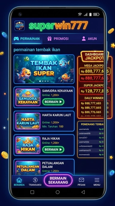 Cuplikan layar menu unduhan superwin777 untuk perangkat Android